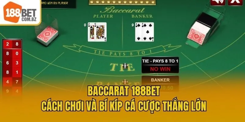 Baccarat 188bet: Cách Chơi Và Bí Kíp Cá Cược Thắng Lớn